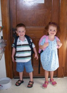 9102008-twinsfirstdayofpreschool1 First Day of Pre-School