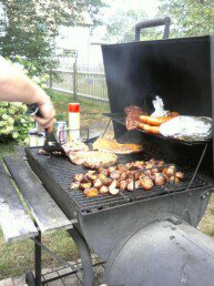 View of the goodies from the right