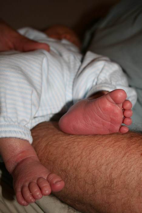 Logans 4 day old feet