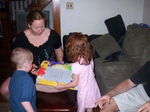 Burke, Aunt Cathy, and Maggie