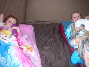 Maggie and Burke - Camping