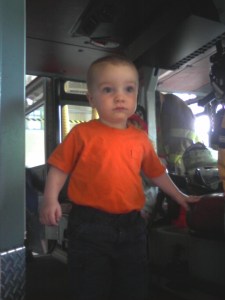 Logan in the Truck
