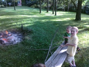 "Let's roast marshmallows!"