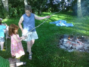 "Do you think this stick is long enough..?"