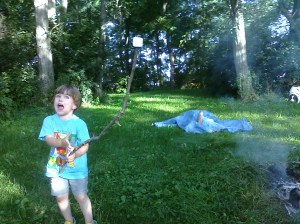 "HA! MY stick is gigantic!"