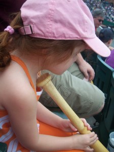 Each kid going in received a baseball bat