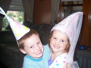 I THINK they're hugging...